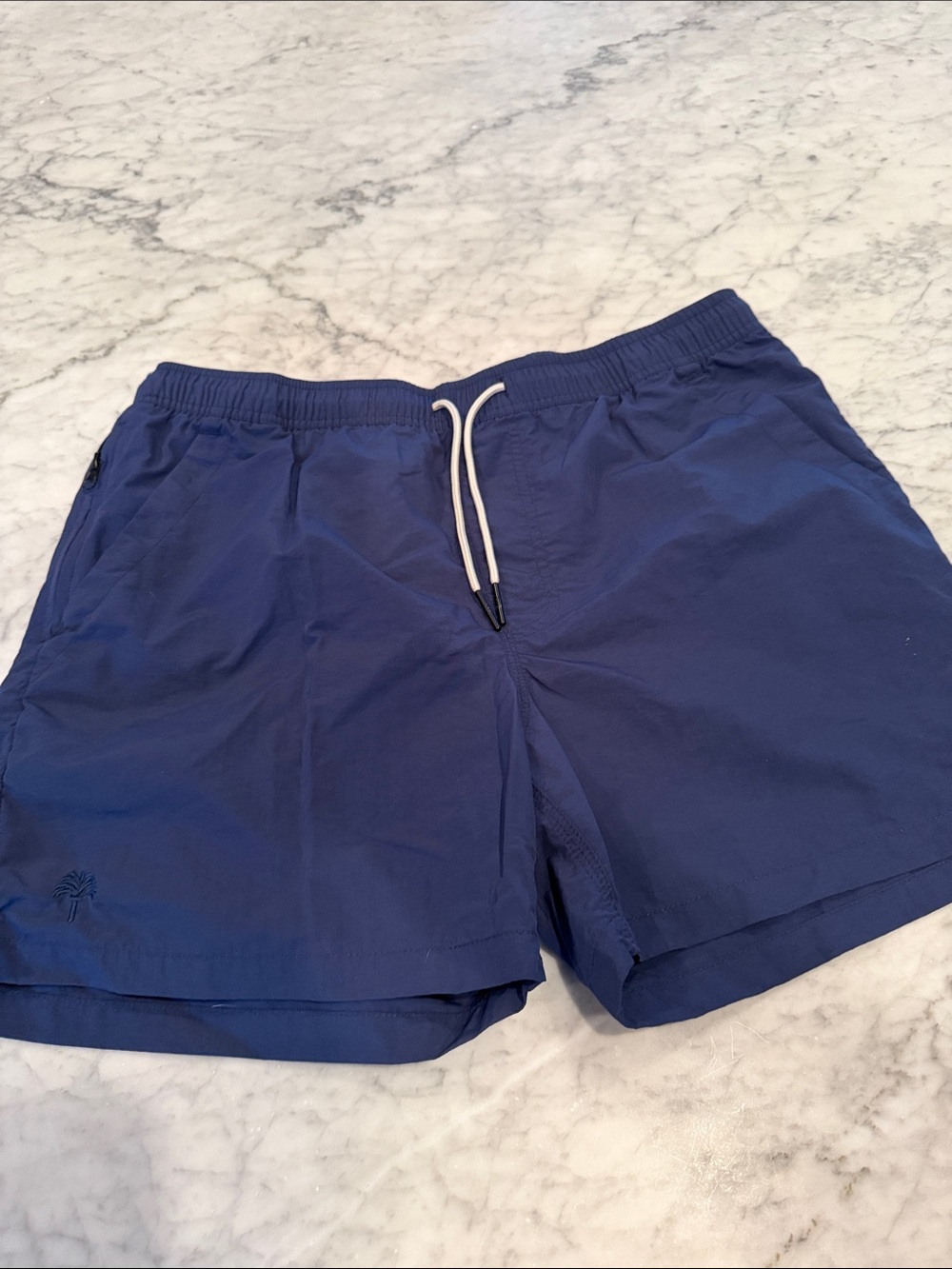 OAS Men’s XXL Navy Blue Drawstring Swim Shorts